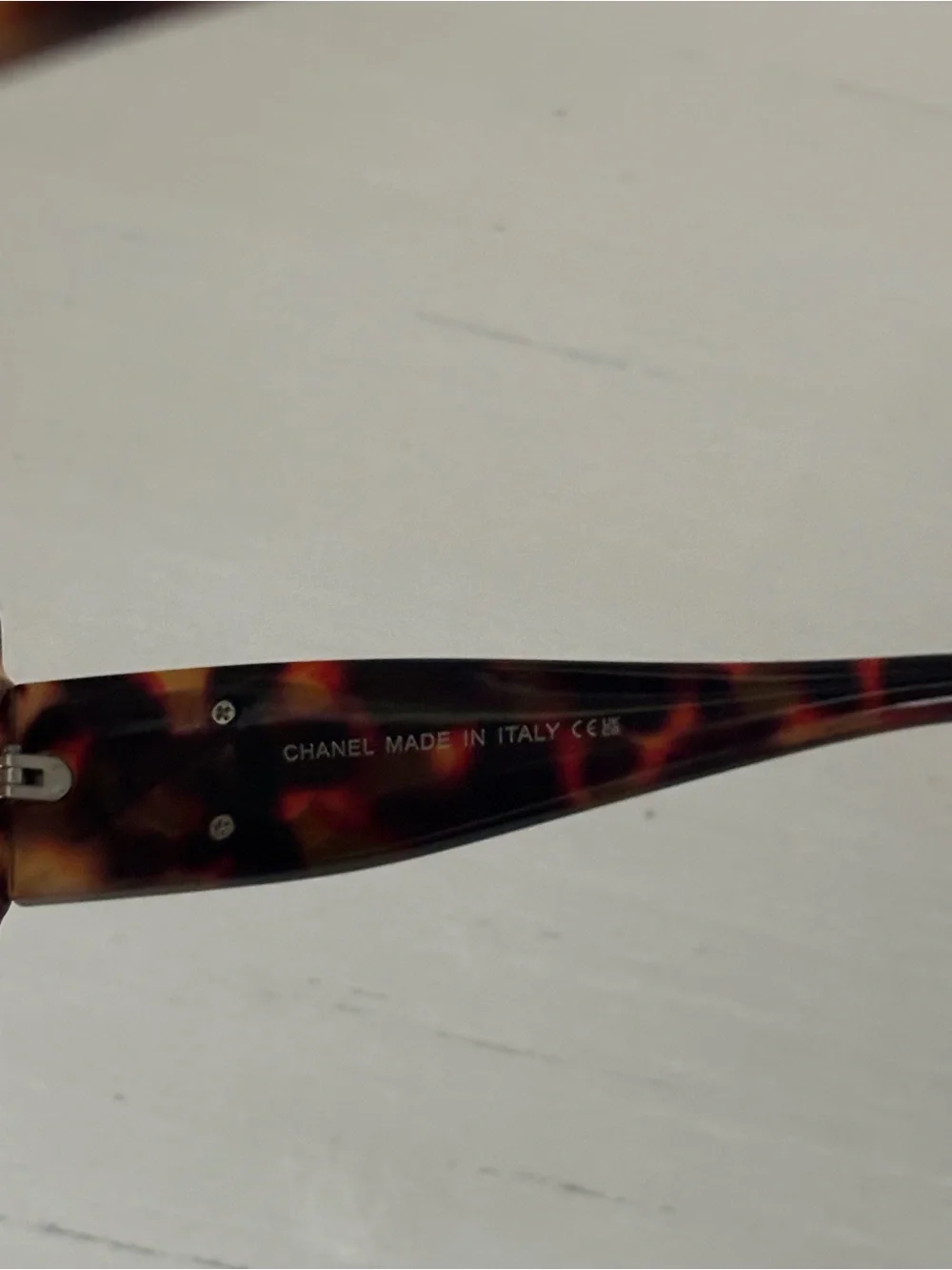 Chanel square sunglasses dark havana
